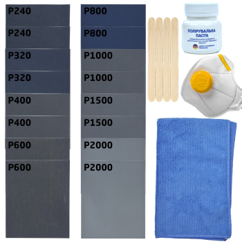 Набір для шліфування та полірування виробів прикрас біжутерії з епоксидної смоли для новачків SKOVEN