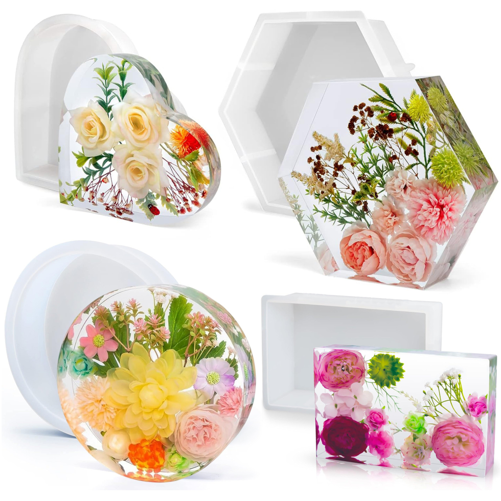 Великі силіконові молди форми для виготовлення прикрас підставок для книжкової полиці з епоксидної смоли гіпсу цементу свічок SKOVEN